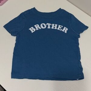 Old Navy Blue Kids T-Shirt with 'Brother' Print